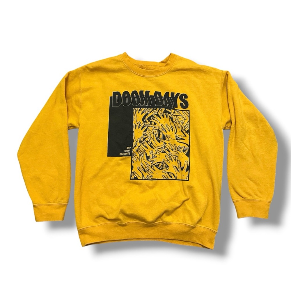 RARE Bastille Doom Days Yellow Crewneck Sweatshirt 2019 Official Size Medium